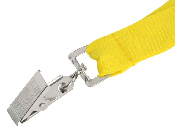 Ланьярд с клипом, желтый 