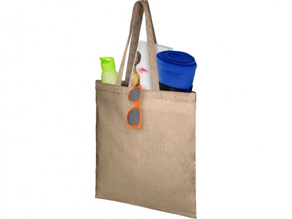 Сумка-тоут Pheebs из переработанного хлопка 150 г/м2, натуральный 