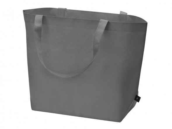 Сумка Reviver с донной складкой из нетканого переработанного материала RPET, серый 