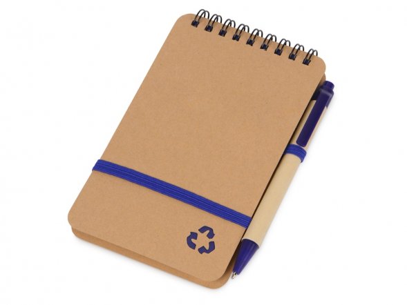 Набор канцелярский с блокнотом и ручкой Masai, синий 