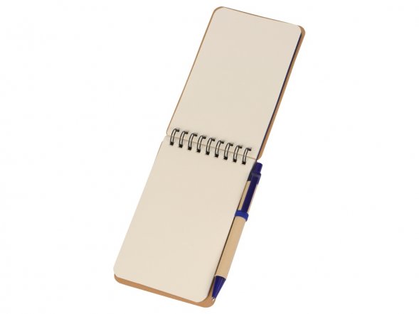 Набор канцелярский с блокнотом и ручкой Masai, синий 