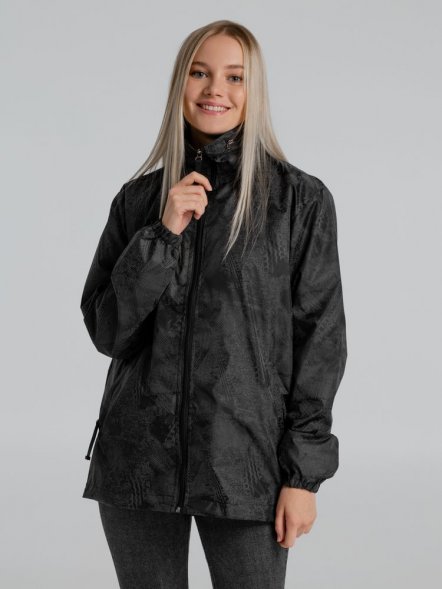 Ветровка светоотражающая Finvind, темно-серая 