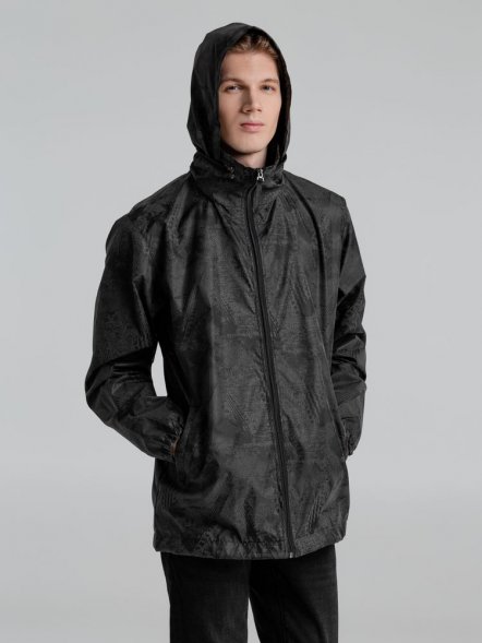 Ветровка светоотражающая Finvind, темно-серая 