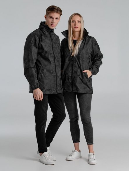 Ветровка светоотражающая Finvind, темно-серая 