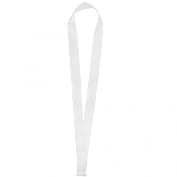 Лента для медали с пряжкой Ribbon, белая 