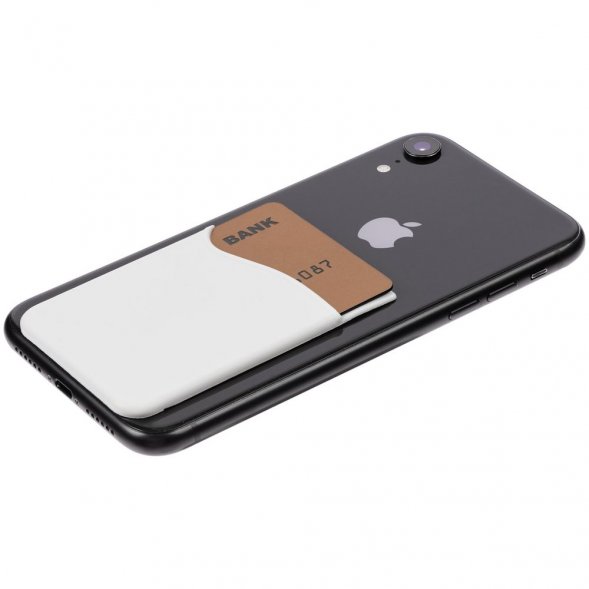 Чехол для карты на телефон Shelley, белый 