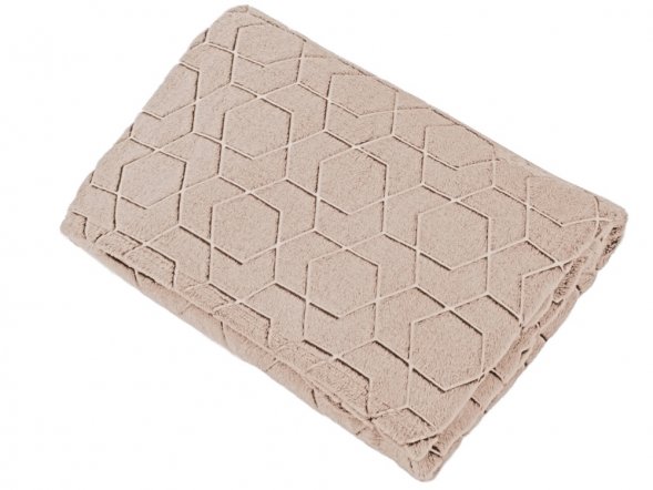 Светящийся в темноте плед Lattice бежевый 