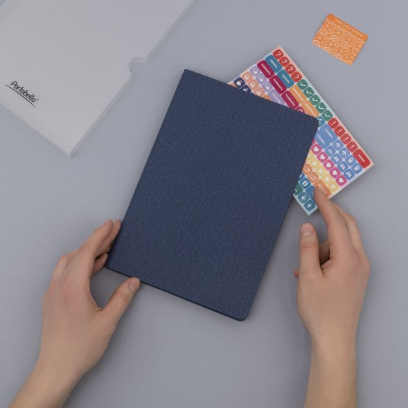 Ежедневник Tweed недатированный, синий 