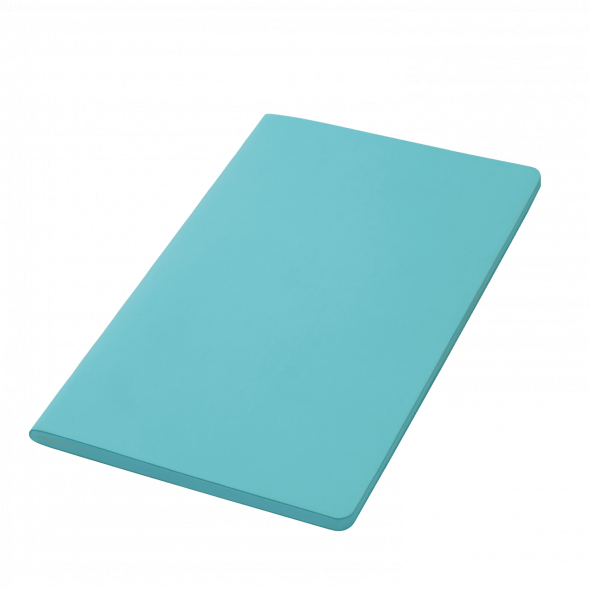 Блокнот Alpha slim, лазурный 