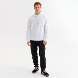 Худи с капюшоном, унисекс  ALEX белый, размер XXL