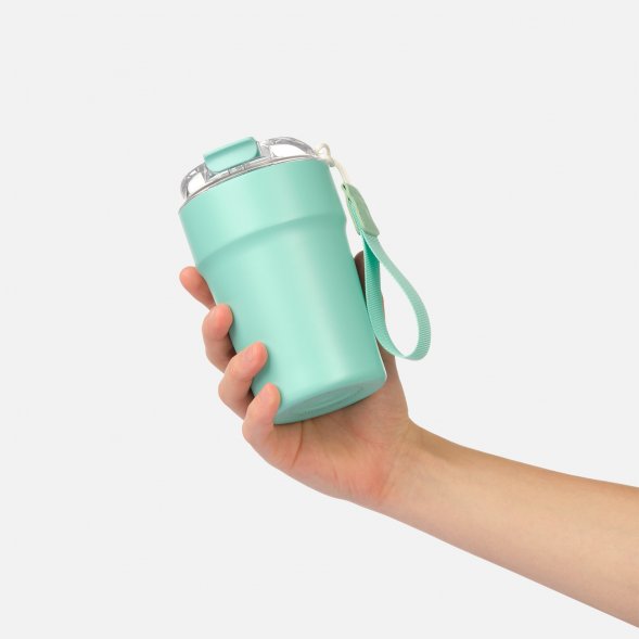 Термокружка вакуумная Monaco, аква 