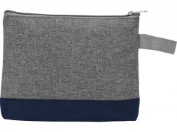 Косметичка двухцветная Trivium, серый/темно-синий