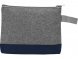 Косметичка двухцветная Trivium, серый/темно-синий 