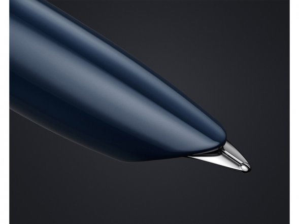 Перьевая ручка Parker 51 CORE MIDNIGHT BLUE CT, перо: F, цвет чернил: black, в подарочной упаковке. 