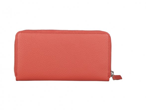 Кошелёк Cross Colors Coral, кожа наппа, фактурная, цвет коралловый 
