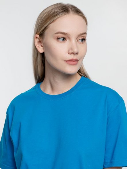 Футболка унисекс T-Bolka 160, бирюзовая 