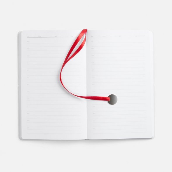 Ежедневник Waltz, недатированный, красный 