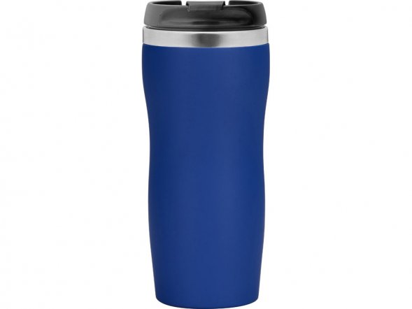 Термокружка Double wall mug C1, soft touch, 350 мл, синий 