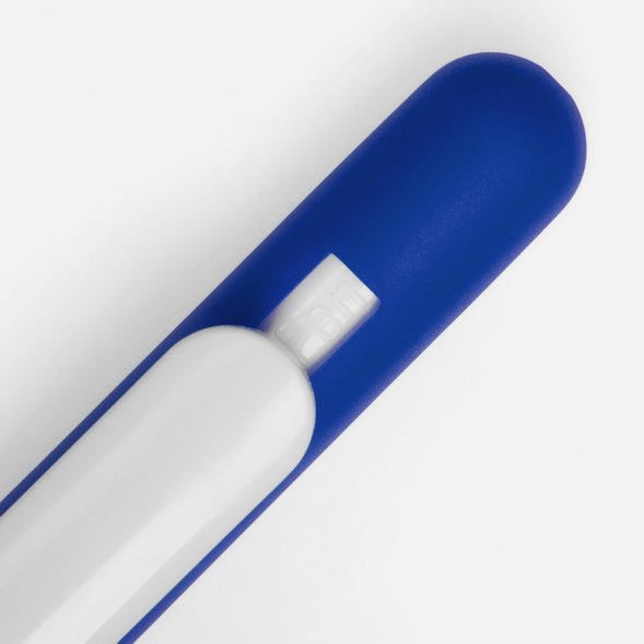 Ручка шариковая Swiper Soft Touch, синяя с белым 