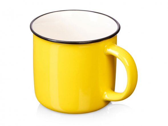 Кружка с каймой Countryside M, желтый 410ml 