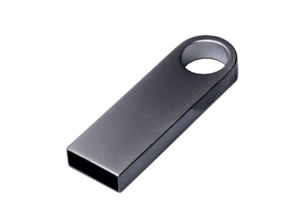 USB 3.0-флешка на 128 Гб с мини чипом и круглым отверстием, серебристый 
