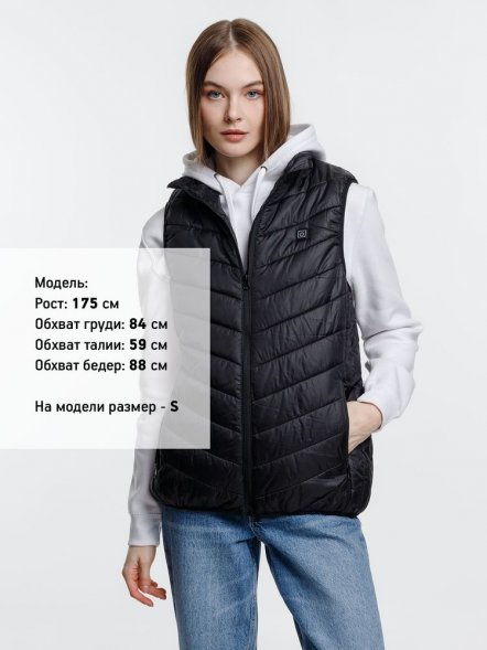 Жилет с подогревом Thermalli Valmorel, черный 