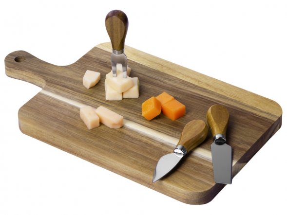 Набор для сыра из акации Parmesan 