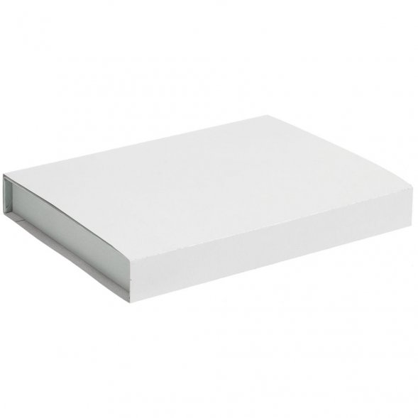 Коробка Doc под блокнот, аккумулятор и ручку, серебристая 