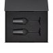 Подарочный набор 2 бокала для шампанского Black Edition в черной коробке 