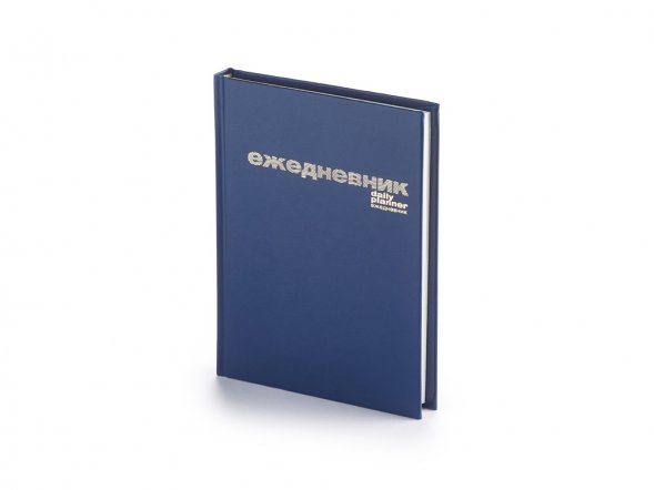 Ежедневник А6 недатированный Бумвинил, синий 