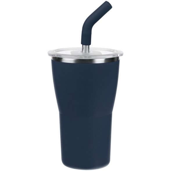 Термостакан Sapporo без логотипа, темно-синий 