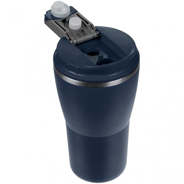 Термостакан Sapporo без логотипа, темно-синий 