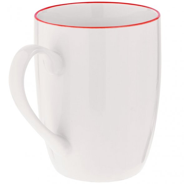 Кружка Simmy, белая с красным 