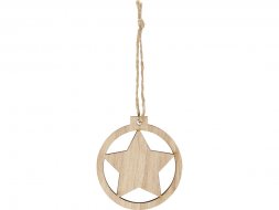 Деревянное украшение Natall в виде звезды