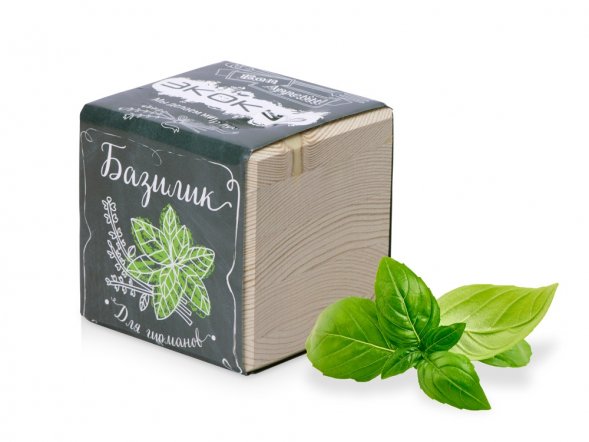 Набор для выращивания Экокуб Classic Базилик 