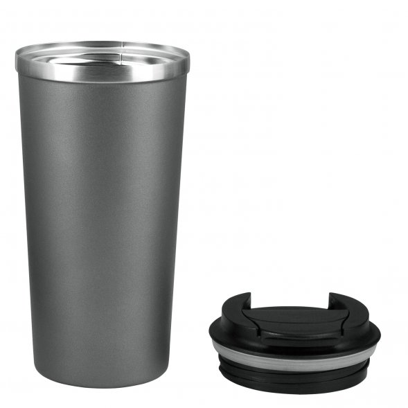 Термокружка вакуумная Palermo, светло-серая 