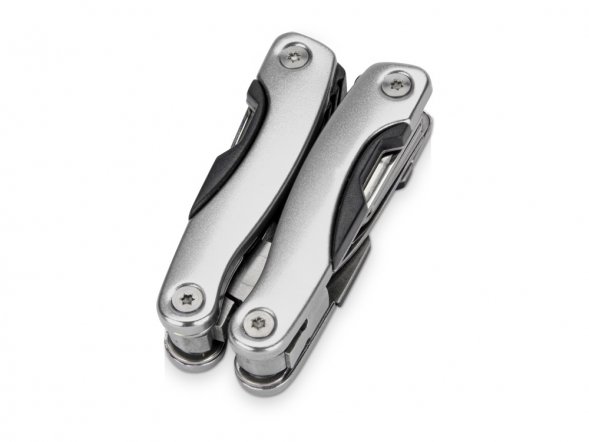 Подарочный набор Путешественник с флягой и мультитулом, светло-серый 