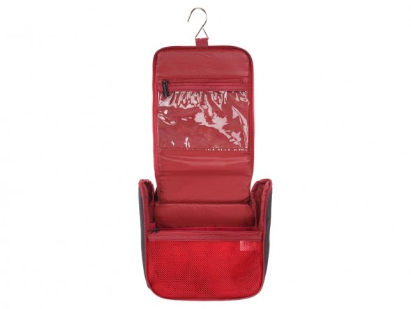 Несессер TORBER, дорожный, чёрный/бордовый, полиэстер 300D, 20 х 18 х 8 см 