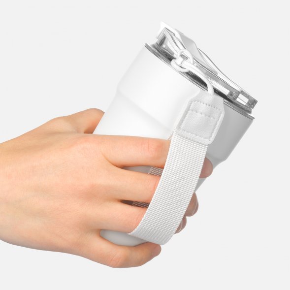 Термокружка вакуумная Monaco, белая 