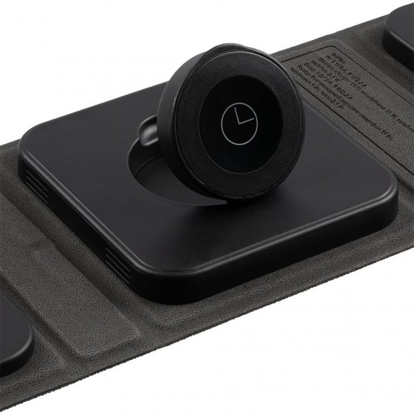 Складная станция беспроводной зарядки triFlex, черная 