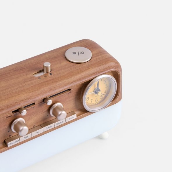 Bluetooth-колонка с беспроводной зарядкой, часами и подсветкой Multiverse, ver.2 