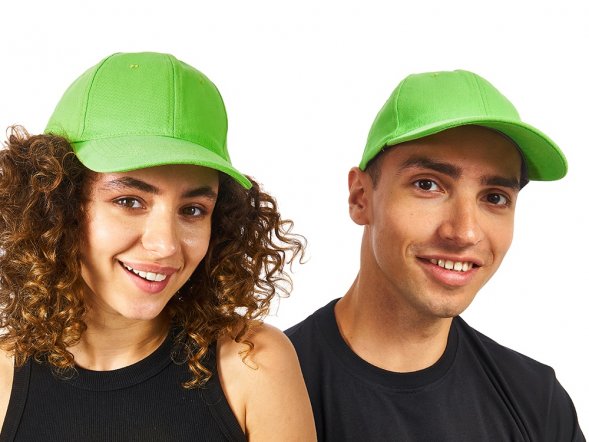 Бейсболка Detroit 6-ти панельная, зеленое яблоко 