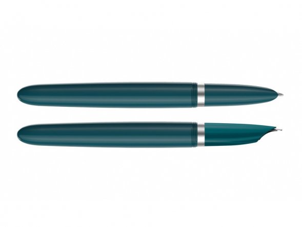 Перьевая ручка Parker 51 CORE TEAL BLUE CT, перо: F, цвет чернил: black, в подарочной упаковке. 