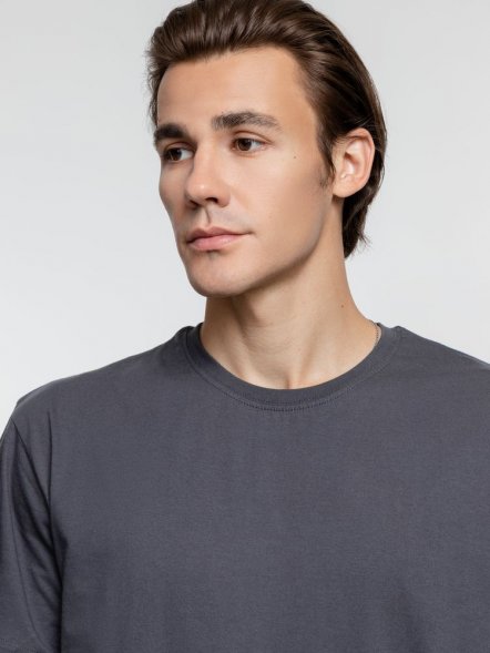 Футболка унисекс T-Bolka 160, темно-серая (графит) 