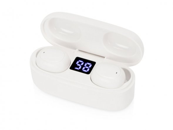 Беспроводные наушники TWS в кейсе Volts. Evolt, белый, пластик 