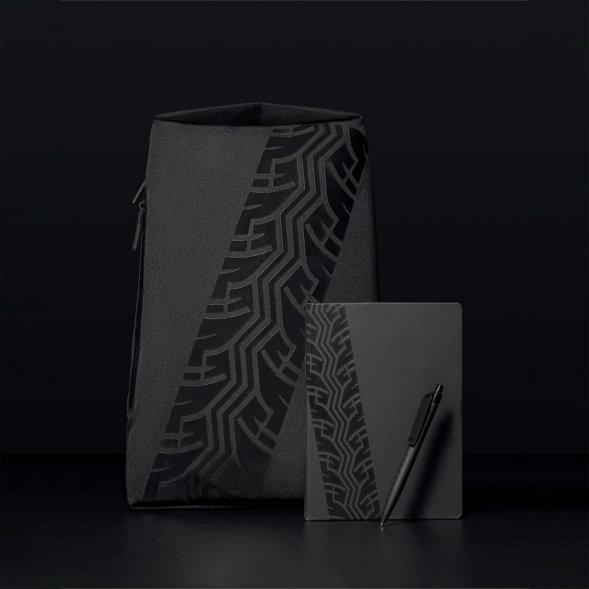 Ручка шариковая Prodir QS03 PRP Tyre Soft Touch, черная 