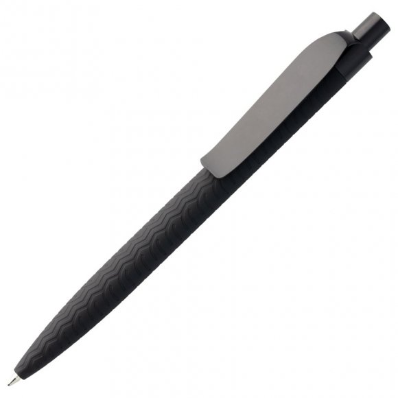 Ручка шариковая Prodir QS03 PRP Tyre Soft Touch, черная 