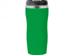 Термокружка Mony Steel 350 мл, soft touch, зеленый