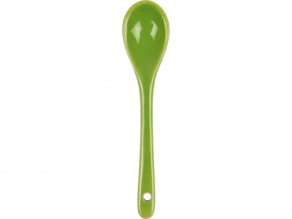 Кружка Авеленго с ложкой, зеленое яблоко 