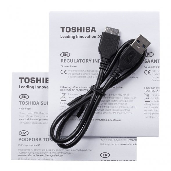 Внешний диск Toshiba Canvio, USB 3.0, 1Тб, черный 